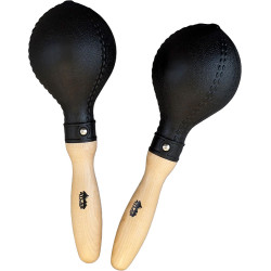 Atlas AP-L622 Plastic Maracas, Black