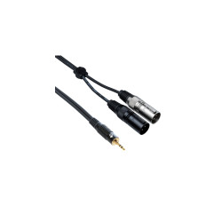 Bespeco mini stereo jack to 2 x canon male  1.5mm