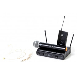 Bespeco Wireless VHF double headset & Handheld mic