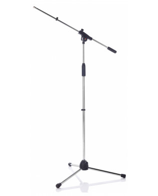 Bespeco Mic boom stand in chrome 