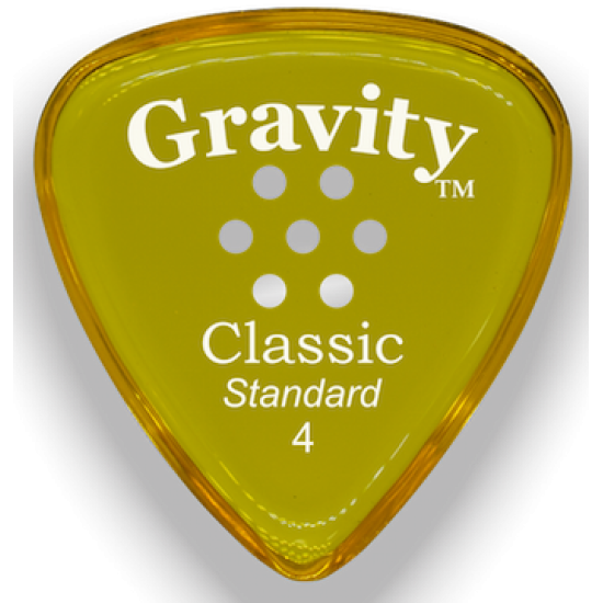 Gravity Classic Standard 4mm YELLOW polished Multi-hole GCLS4PM