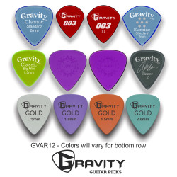 Gravity picks Variety pack 12 picks starter pack