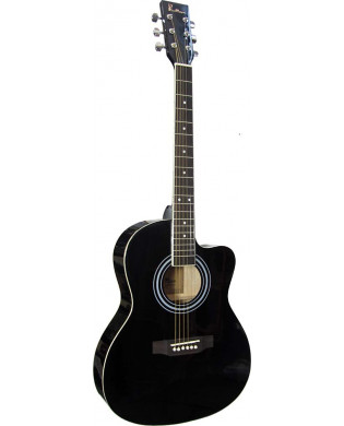 Blue Moon BG-15 Small Body Guitar, Cutaway, BLK