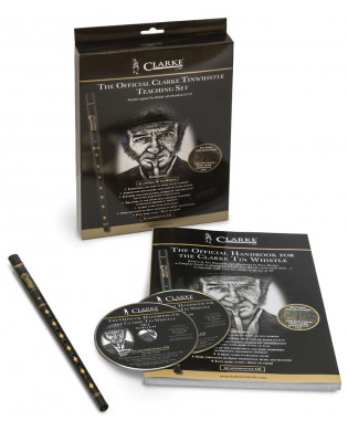 Clarke WTCD High D Whistle Set, Book/CD