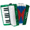 Clarkes Child's Piano Accordion, Green