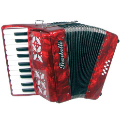 Scarlatti Piano Accordion, 8 Bass. Red CMC41009R