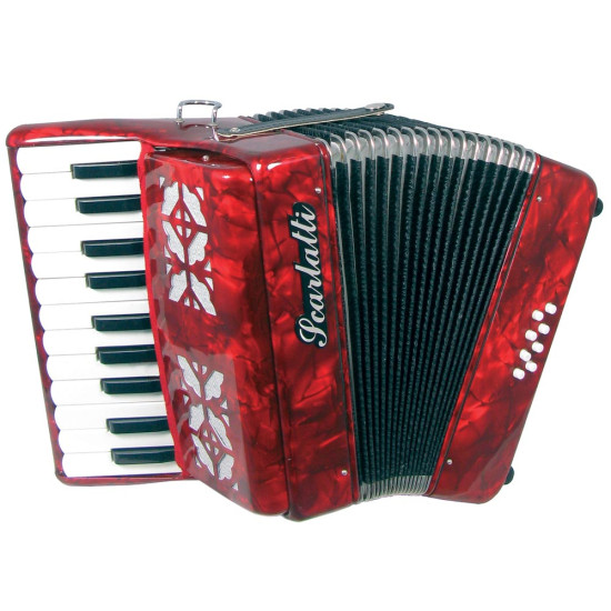 Scarlatti Piano Accordion, 8 Bass. Red CMC41009R