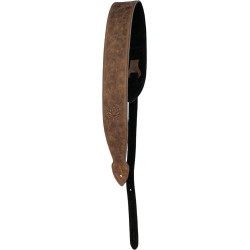 Ashbury Artisan Softy Guitar Strap. Brown