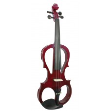 Valentino Electric Frame Violin, Red
