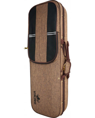 Viking Oblong Violin Foam Case, Brown