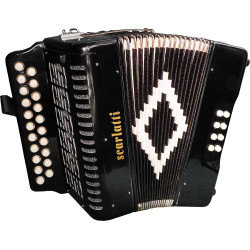 Scarlatti MARINO D/G Melodeon, Black Scarlatti MARINO D/G Melodeon, Black