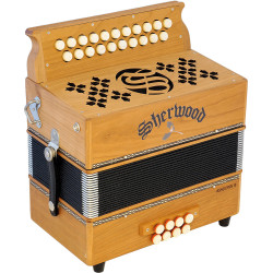 Sherwood Ashdown III D/G Melodeon. 3 Voice