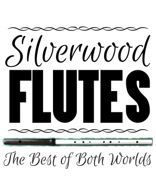 Silverwood Irish D Flute Blackwood with Red Finish