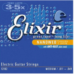 Elixir Nanoweb Medium .011-.049 electric guitar strings