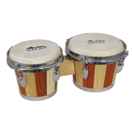Atlas AP-L100 Tuneable Bongos, Two Tone Wood