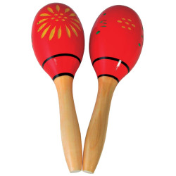 Atlas AP-L611 Wooden Maracas, 9inch pair