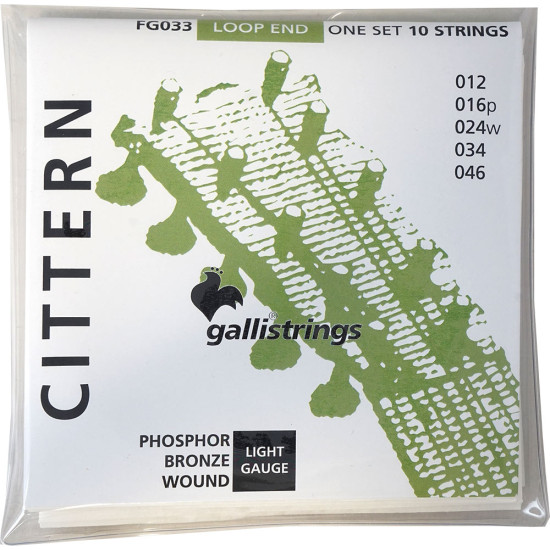 Galli FG033 Cittern String Set, Loop Ended