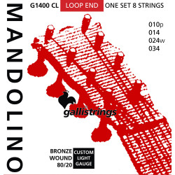 Galli G1400CL Mandolin Strings, Brz. Lights
