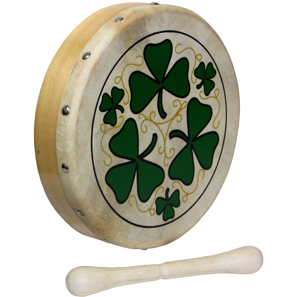 Glenluce 8inch Drum, Shamrock design