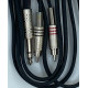 Cable guy 1/4 stereo Jack to 2 x RCA plugs 3m 