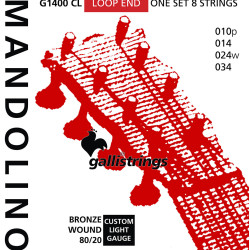 Galli G1400CL Mandolin Strings, Brz. Lights
