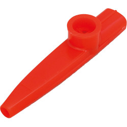 Atlas KA-1 Red Plastic Kazoo Single, Red