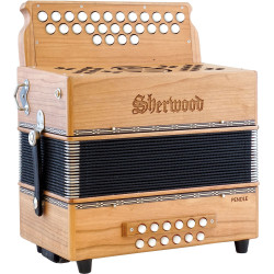 Sherwood Pendle D/G Melodeon. 2.5 Row. 2 voice