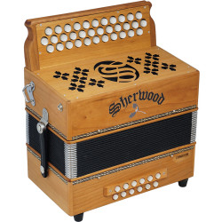 Sherwood Haldon A/D/G Melodeon. 3 Row. 2 Voice