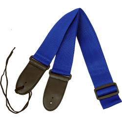 Viking VGS-06B Webbing Guitar Strap, Blue