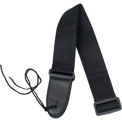 Viking VGS-06K Webbing Guitar Strap, Black