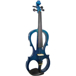 Valentino VE-008 Electric Frame Violin, Blue