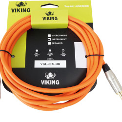 Viking VGL-2023-OR 3m Orange Guitar Lead. SS