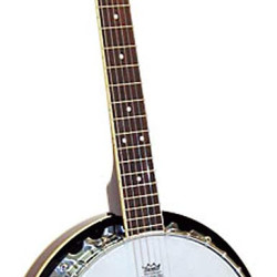 Ashbury AB-35-G 6 String Guitar Banjo, Mahogany