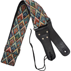 Viking VGS-51 Woven Guitar Strap. Diamonds