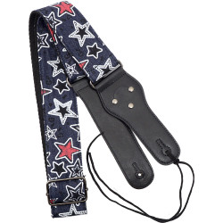 Viking VGS-53 Woven Guitar Strap. Stars