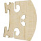 Viking 4/4 Violin Bridge, Unfitted