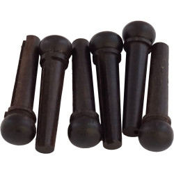 Viking VS-5205 Ebony Guitar Bridge Pins Viking VS-5205 Ebony Guitar Bridge Pins
