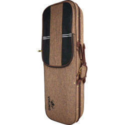 Viking VVC-036 Oblong Violin Foam Case, Brown